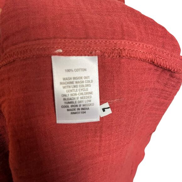 Tiered Gauze Midi Dress Wonderly M Boho Prairiecore Cottagecore Ecclectic (2991) - Picture 5 of 10